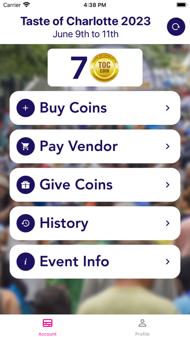 Taste of Charlotte Guest Screenshot