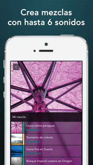 Captura de pantalla de Sonidos De Lluvia HQ en iPhone 3