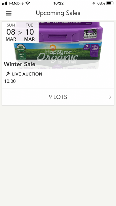 Blitzstock Auctions Screenshot