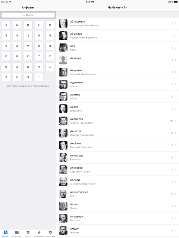 Краткое содержание книг iPad screenshot