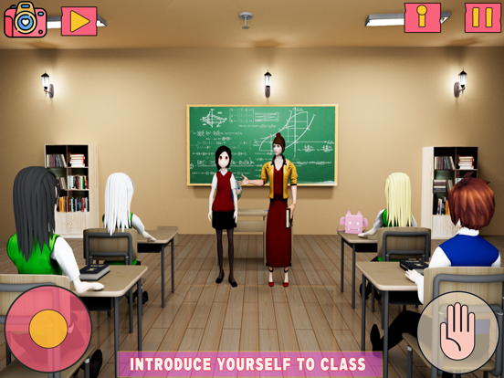 Anime High School Girl Life iPad screenshot 6 - Games app