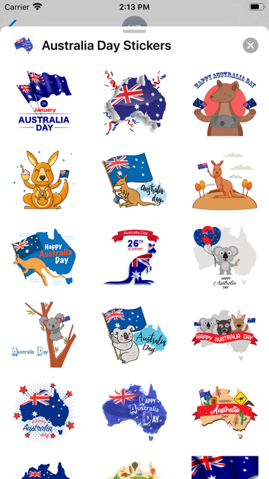Screenshot #2 pour Australia Day Stickers