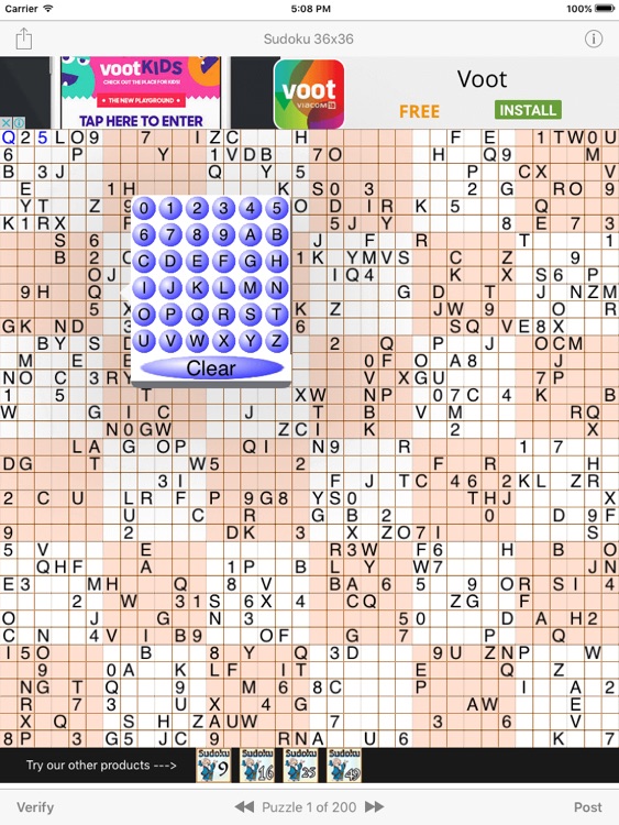 Sudoku 36x36