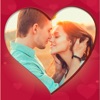 New and romantic love frames icon