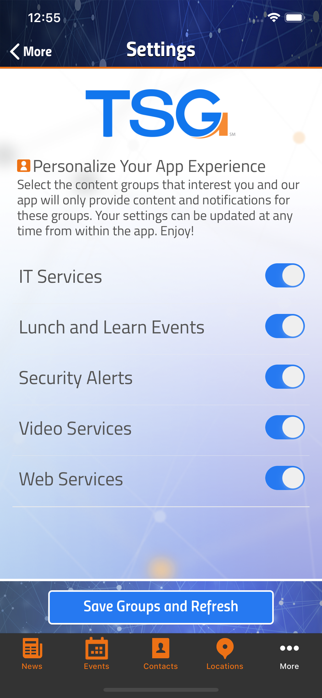 TSG Connect screenshot 5