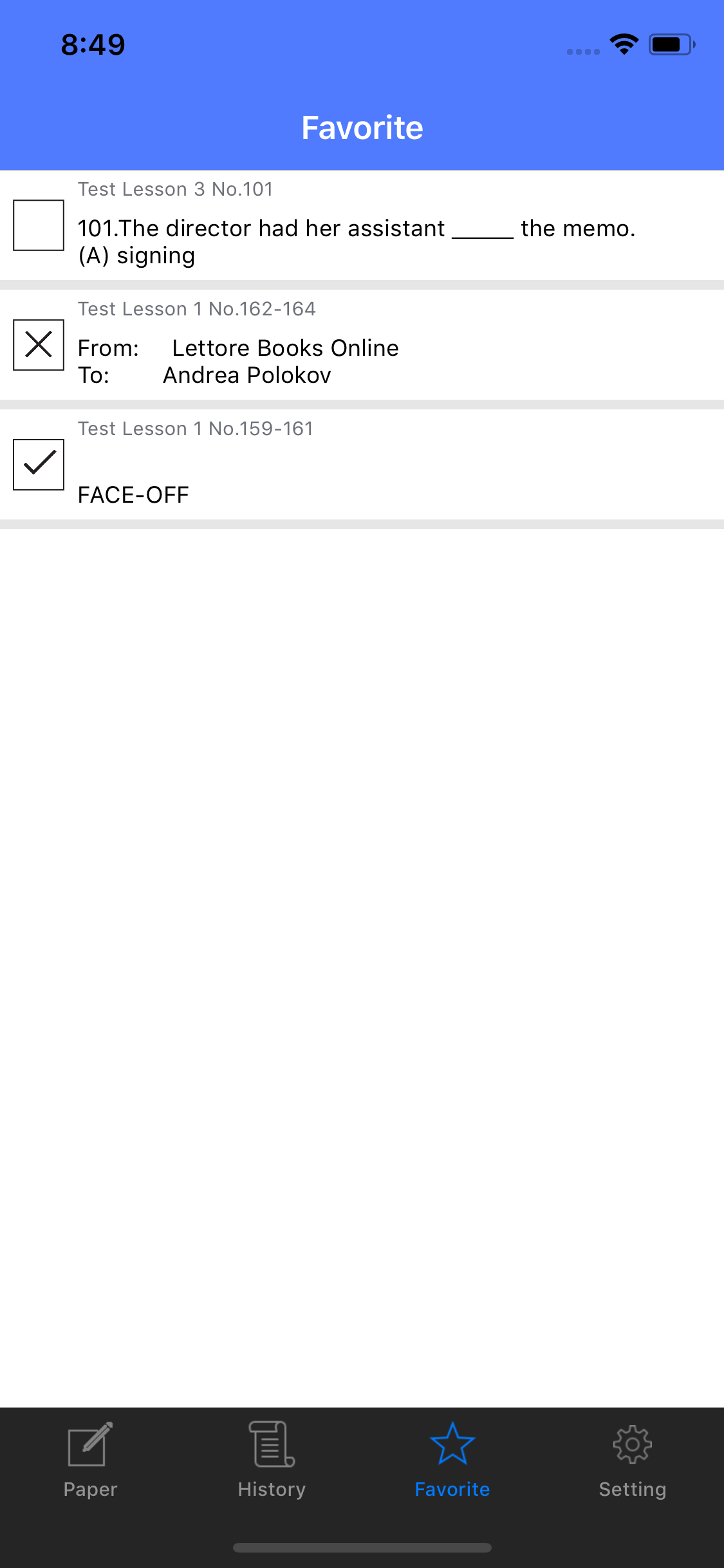 TOEIC Test Reading  2000Q