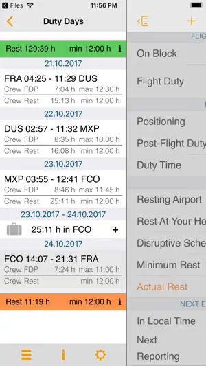EASA FTL Calc screenshot 3