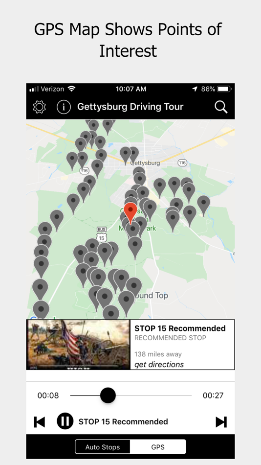 #5. Gettysburg Driving Tour (iOS) By: OnCell Systems