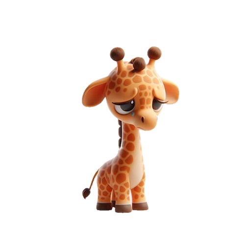 Sad Giraffe Stickers