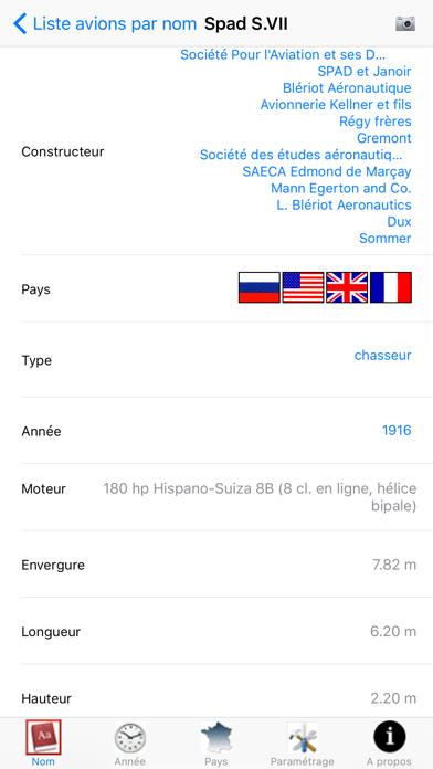 Screenshot #2 pour Planes: Encyclopédie Avions