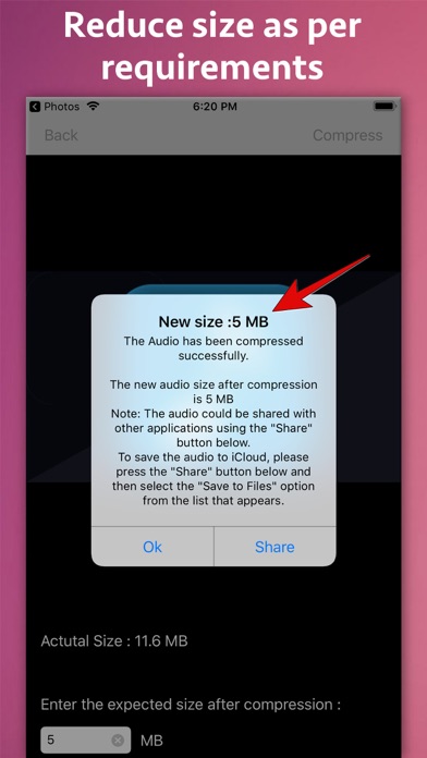 Video-Photo-Audio Compressor iPhone screenshot 7 - Photo & Video app
