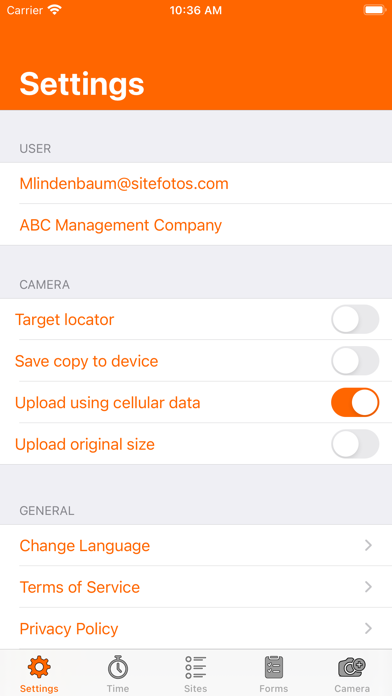 Sitefotos Screenshot