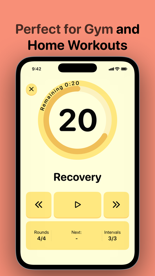 #4. Interval Timer ▸ HIIT & Tabata (iOS) 由: Juxhin Bakalli Technologies