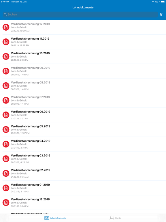 Screenshot #5 pour ADDISON OneClick Lohnordner