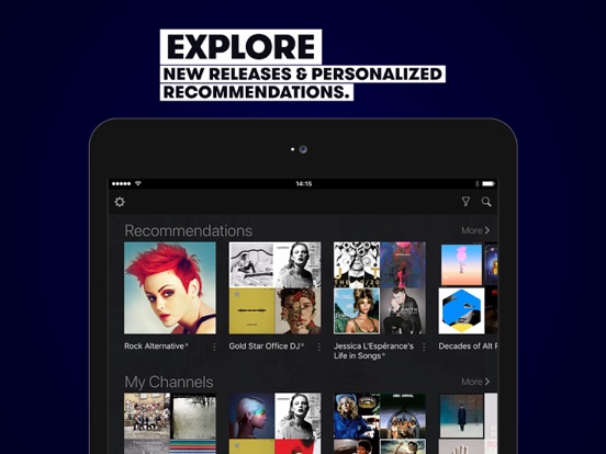 Stingray Music: 100s of DJs iPad screenshot 5 - Music app