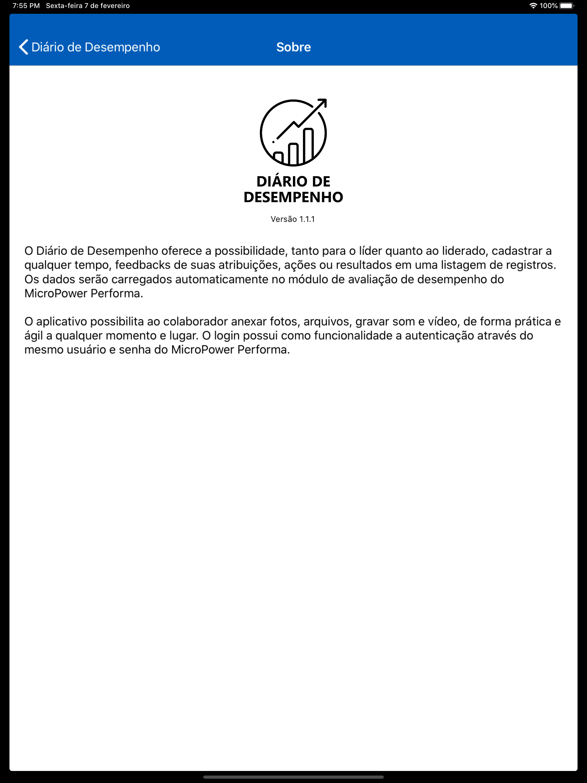 Diário de Desempenho