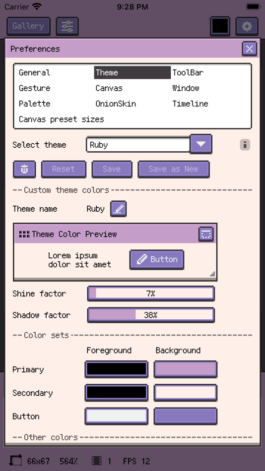#6. Resprite: pixel art studio (iOS) 来自: Fengeon