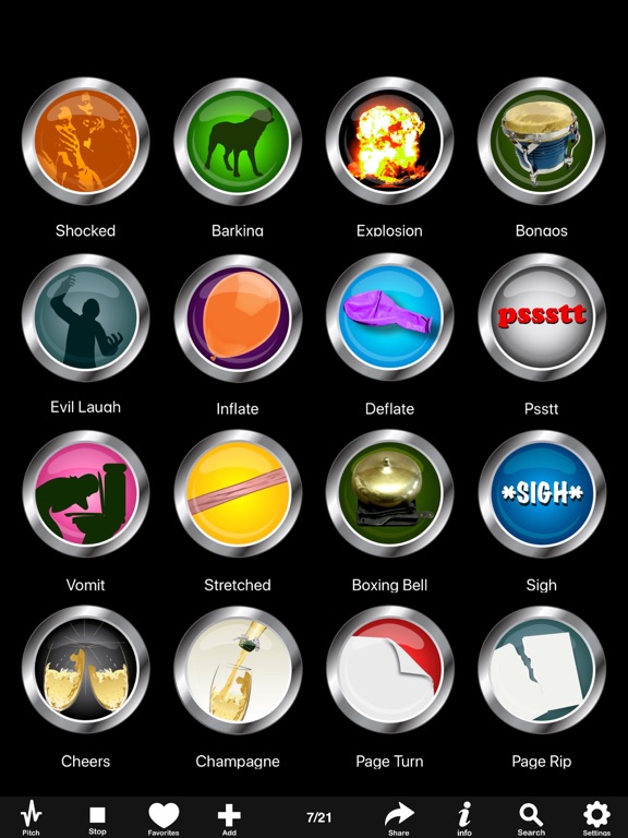 100's of Buttons & Sounds Lite iPad screenshot