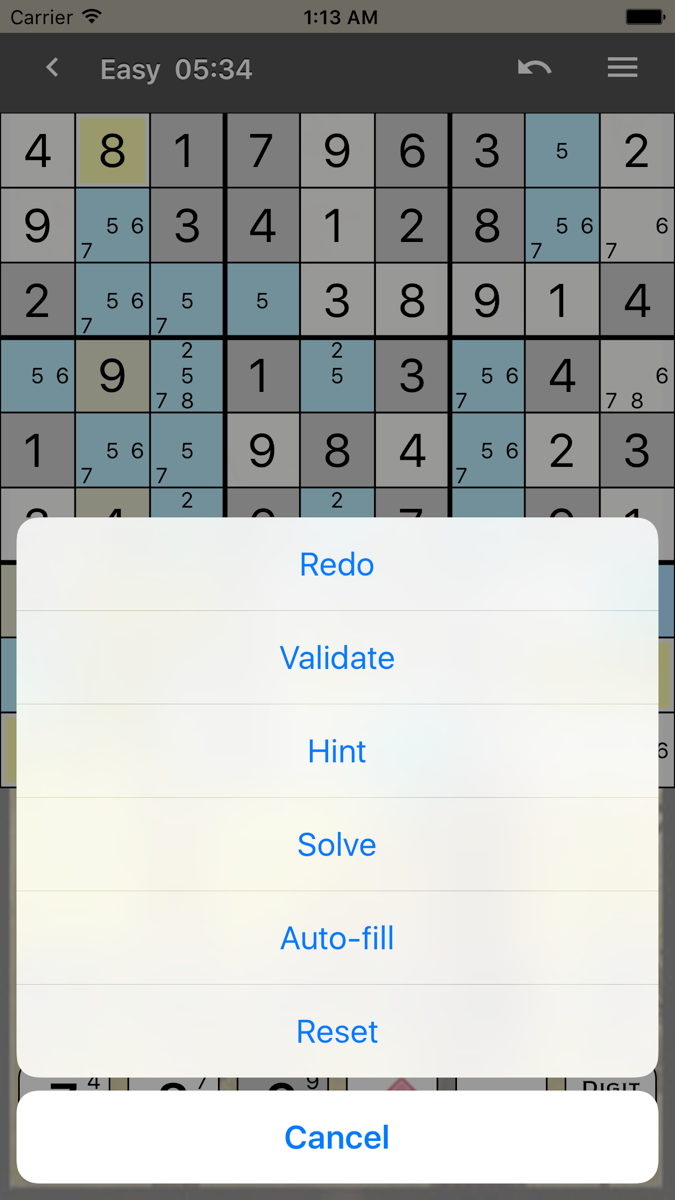 Sudoku (No Limits) official gameplay screenshot 7