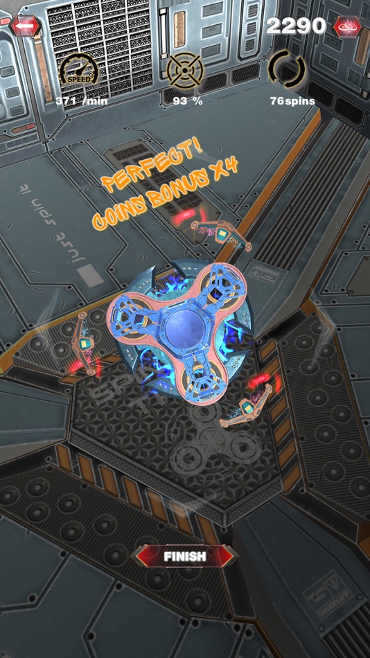 #4. Fidget Spinner using Gravity (iOS) 来自: Vitaly Krivenko