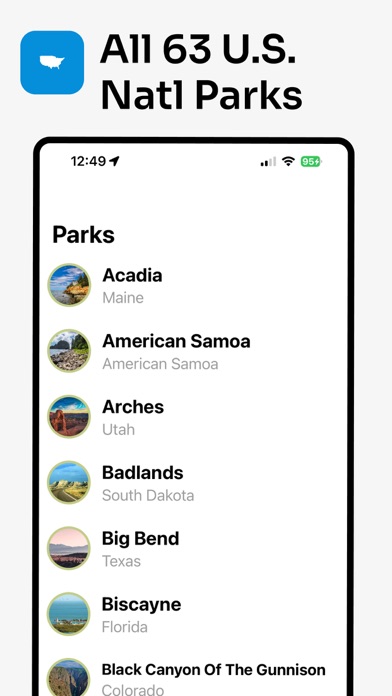 Parkwolf: National Park App Screenshot