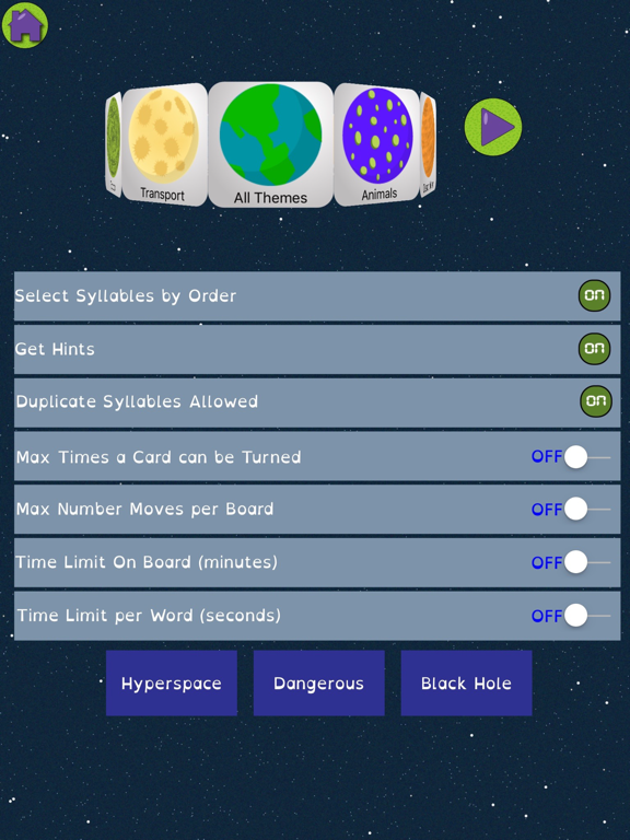 Syllable Word Search - School iPad screenshot