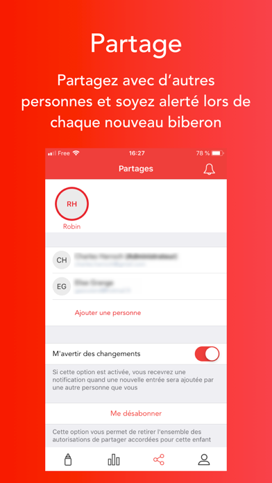 Screenshot #2 pour Bib+ Biberon & Allaitement
