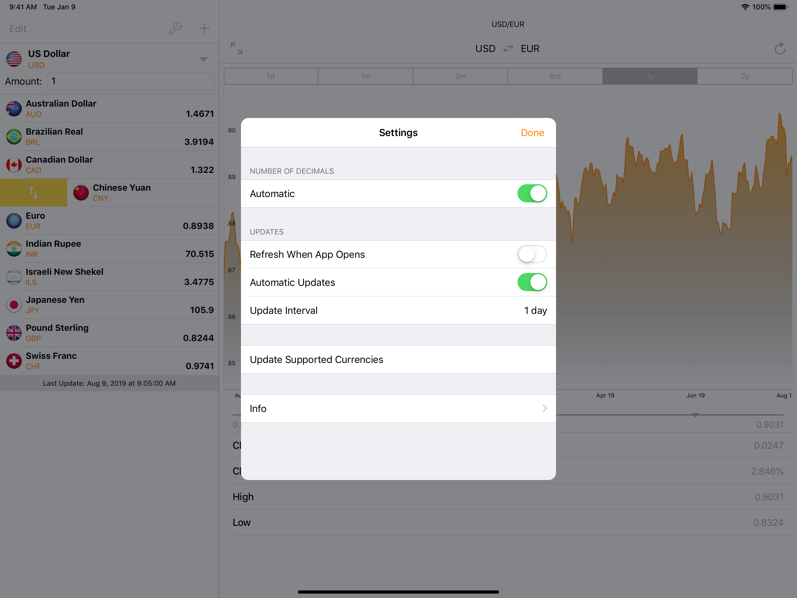 My Currency Converter • screenshot 14