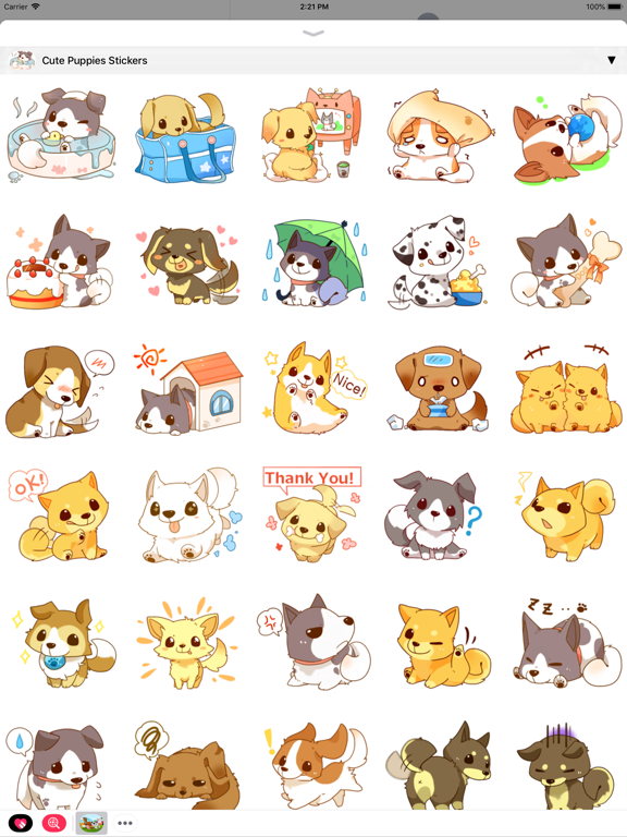 Cute Animal Stickers • iPad screenshot 1 - Stickers app