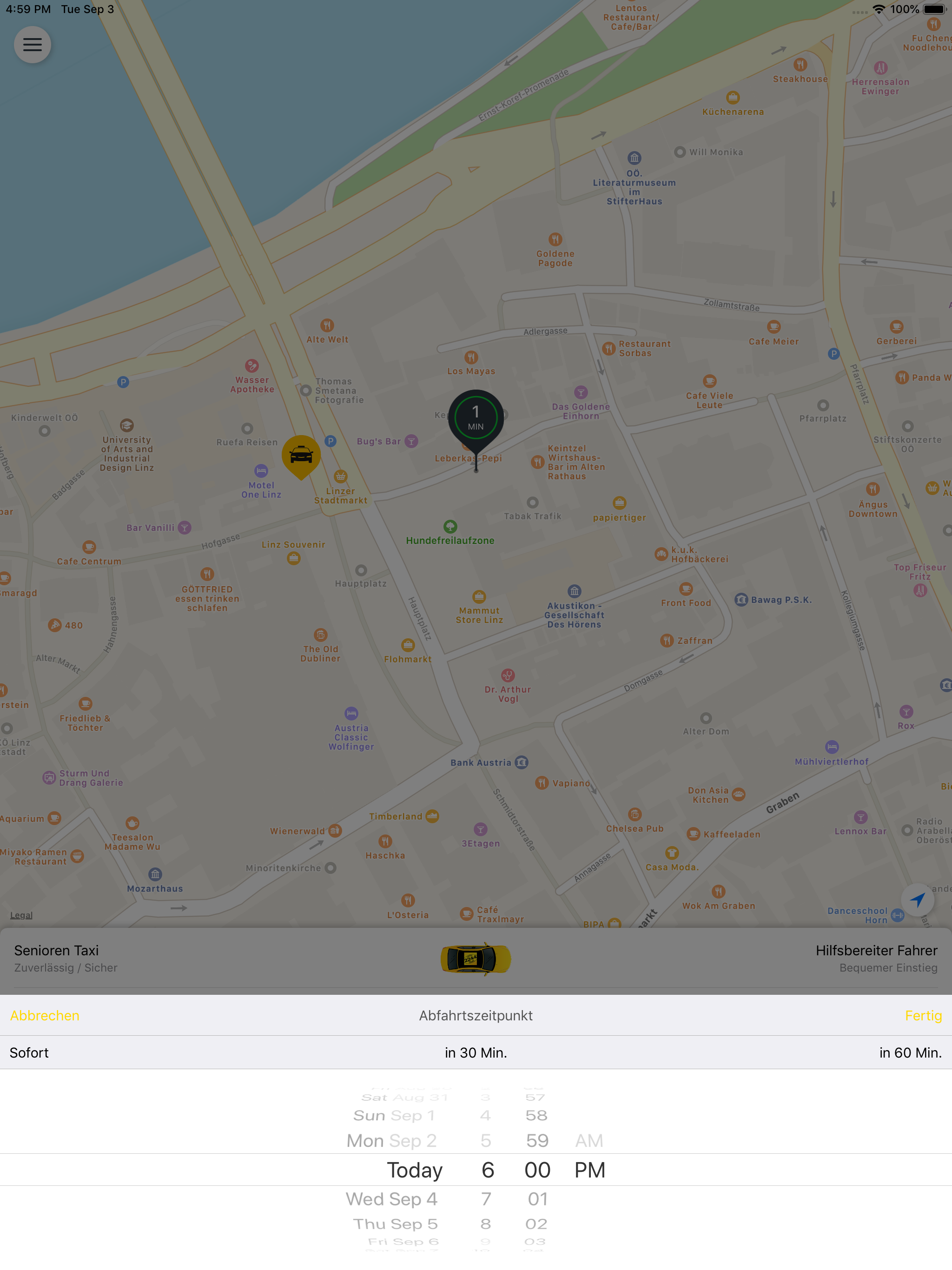 Linzer Taxi 2244 - Taxi App screenshot 12