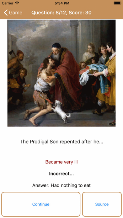 Bible Quiz Images iPhone screenshot 2 - Games app