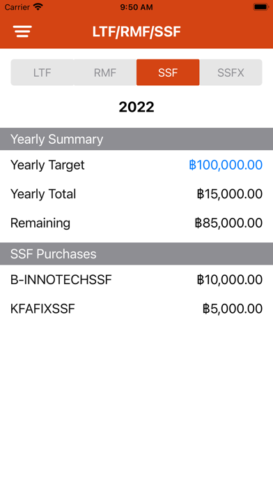 Thai Funds Today Screenshot
