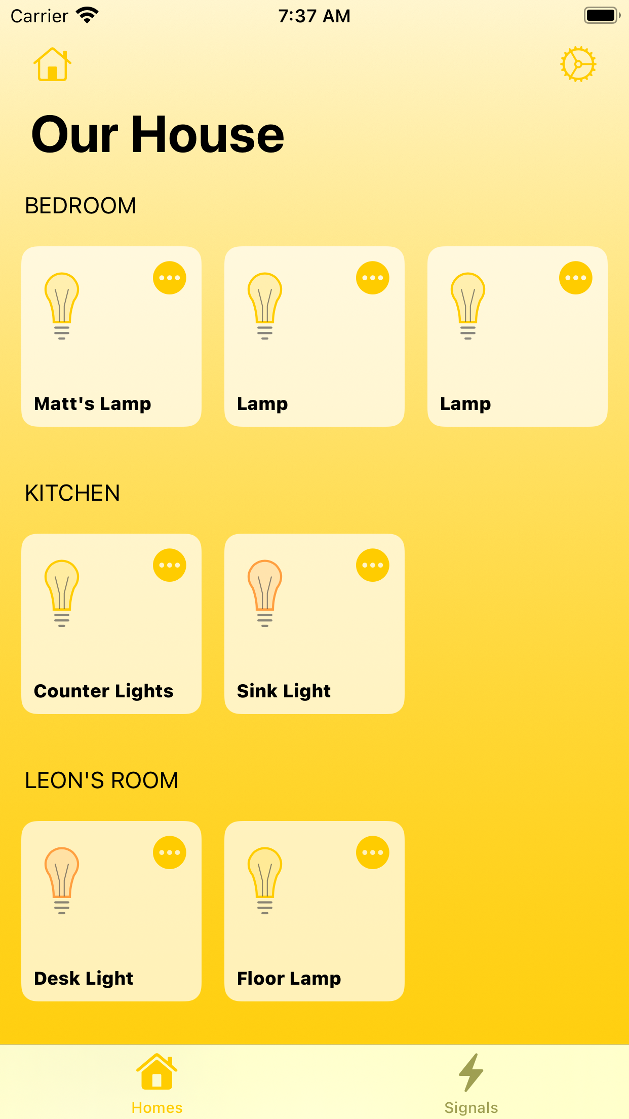 Signals for HomeKit