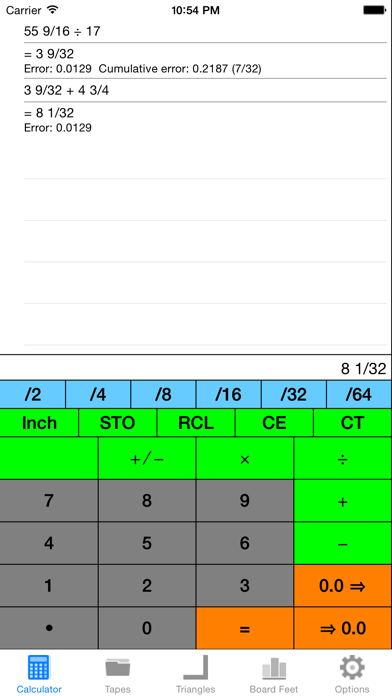Screenshot #1 pour WoodworkerCalc