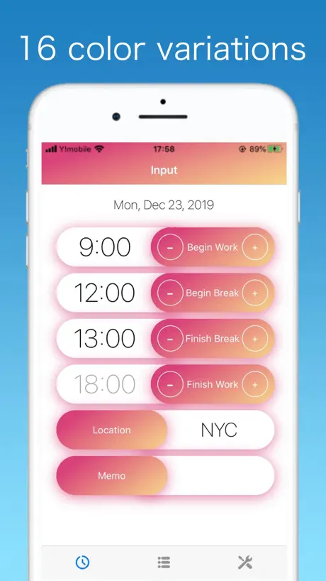 Auto Input Work Time-TimeTouch