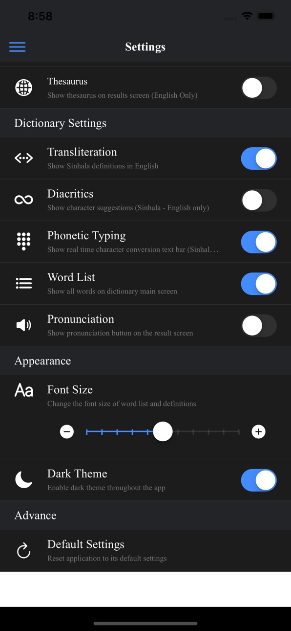 iPhone screenshot