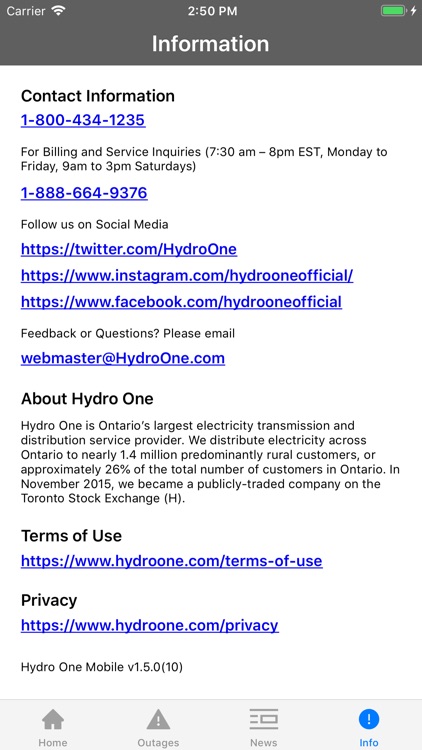 Hydro One Mobile screenshot-5