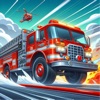 US Firefighter Truck Driving icon