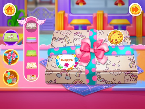 Unicorn Pizza - Rainbow Candy iPad screenshot