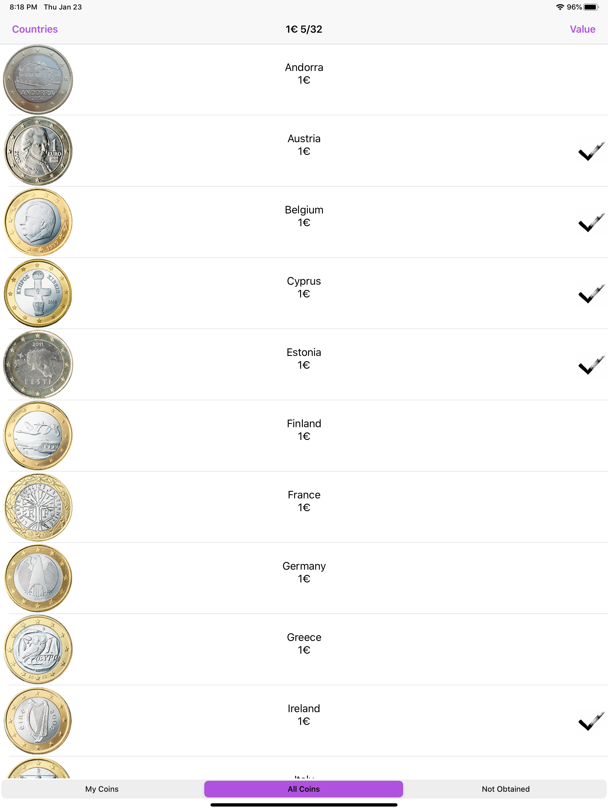 Euro Coins