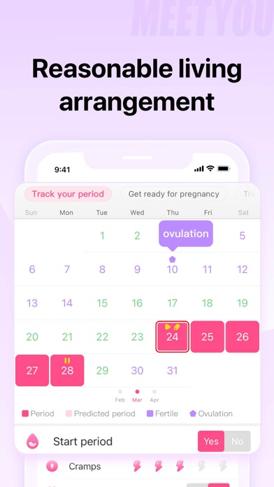 MeetYou - Period Tracker Screenshot 3 - AppWisp.com MeetYou - Period Tracker Screenshot 3 - AppWisp.com