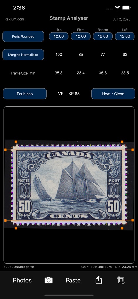 Stamp Analyser - Reference App | MWM