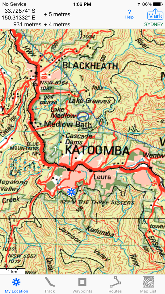 #9. iHikeGPS NZ : LINZ Topo Maps (iOS) 由: James Associates Inc.