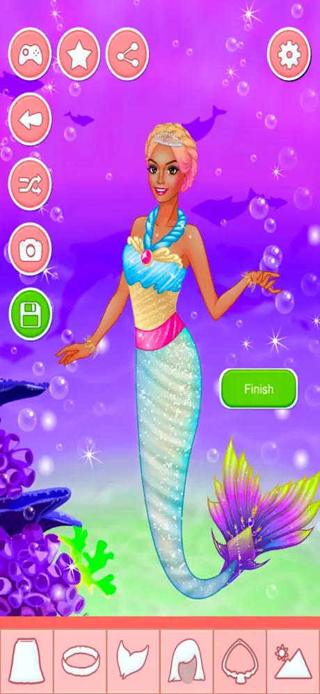 Mermaid Beauty Dress-Up Games