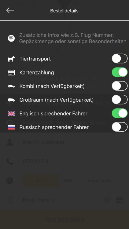 Taxi 38111 - Baden-Baden