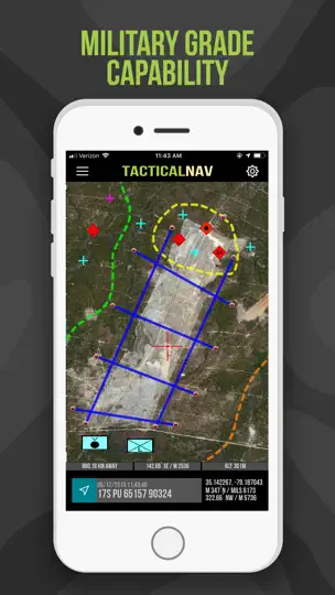 Captura de pantalla de Tactical NAV en iPhone 5