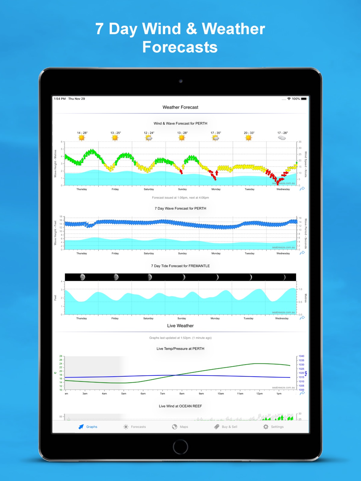 Seabreeze.com.au ipad screenshot 1