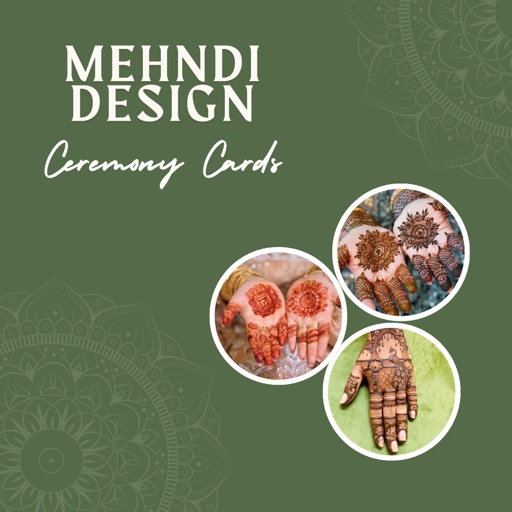 Mehndi Design Ceremony Cards