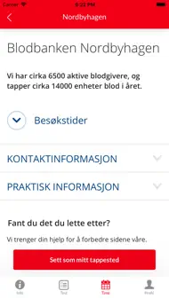 Blodgiver App iphone bilder 4
