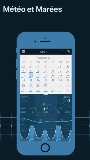 Capture d'écran de Fishing Calendar, Fish Finder sur iPhone 5